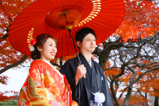 色打掛紅葉ロケーション♪withわんちゃん