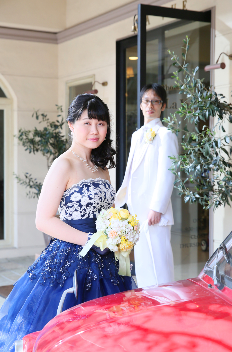 ＊カラードレスの決めショット＊