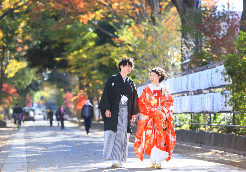 打掛でお散歩♪