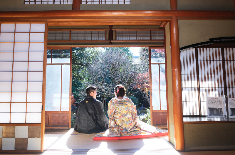 旧山崎家別邸　〜別邸と日本庭園と後姿〜