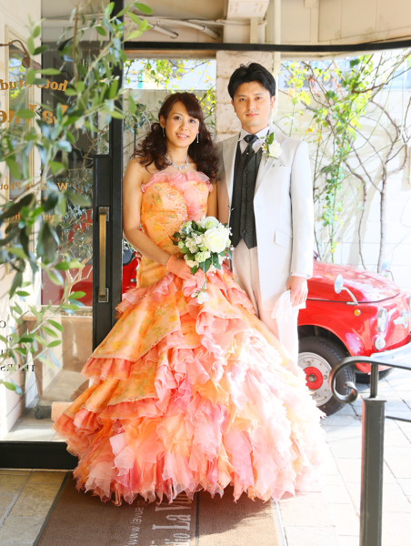 入口もスタジオ☆通りがかりの人に祝福されて。。。