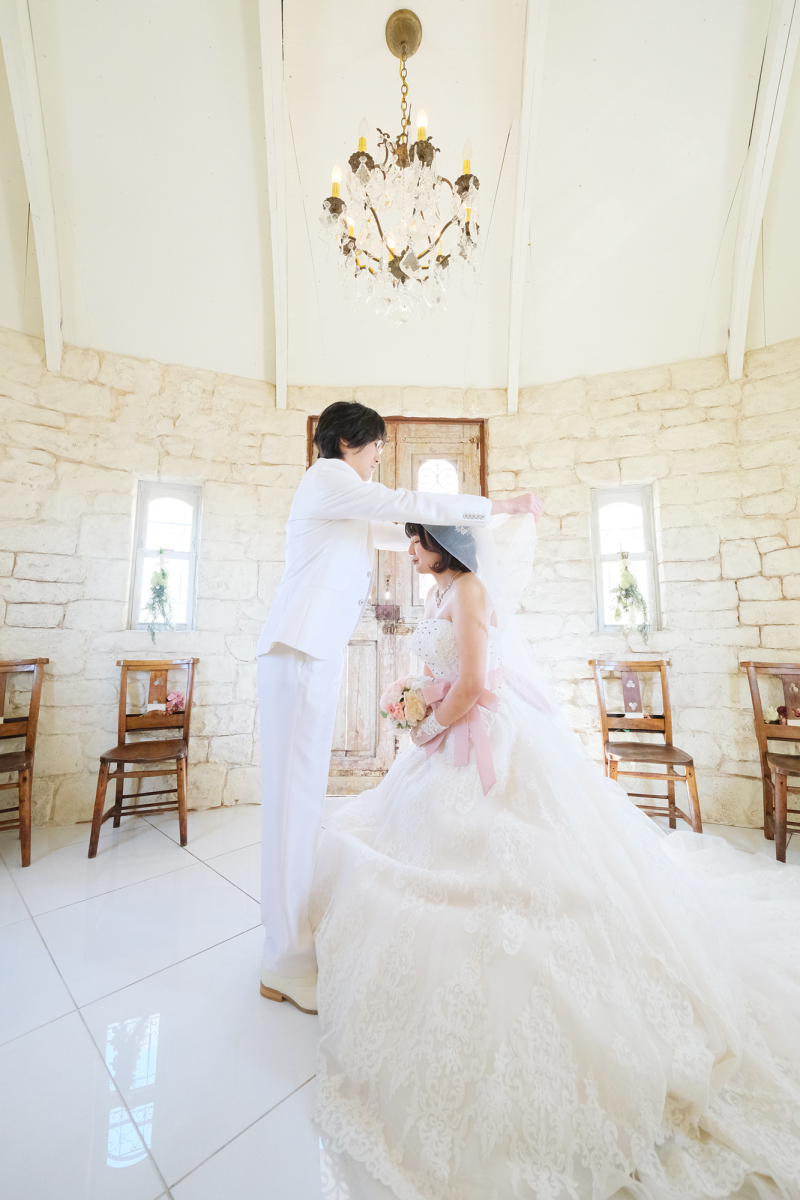 挙式シーンベールアップ♪