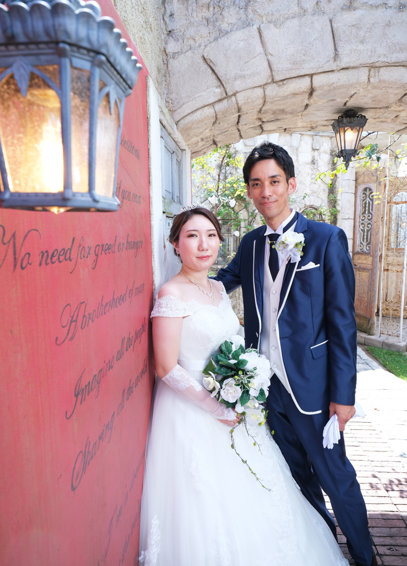 ウエディングドレス&times;カラードレス