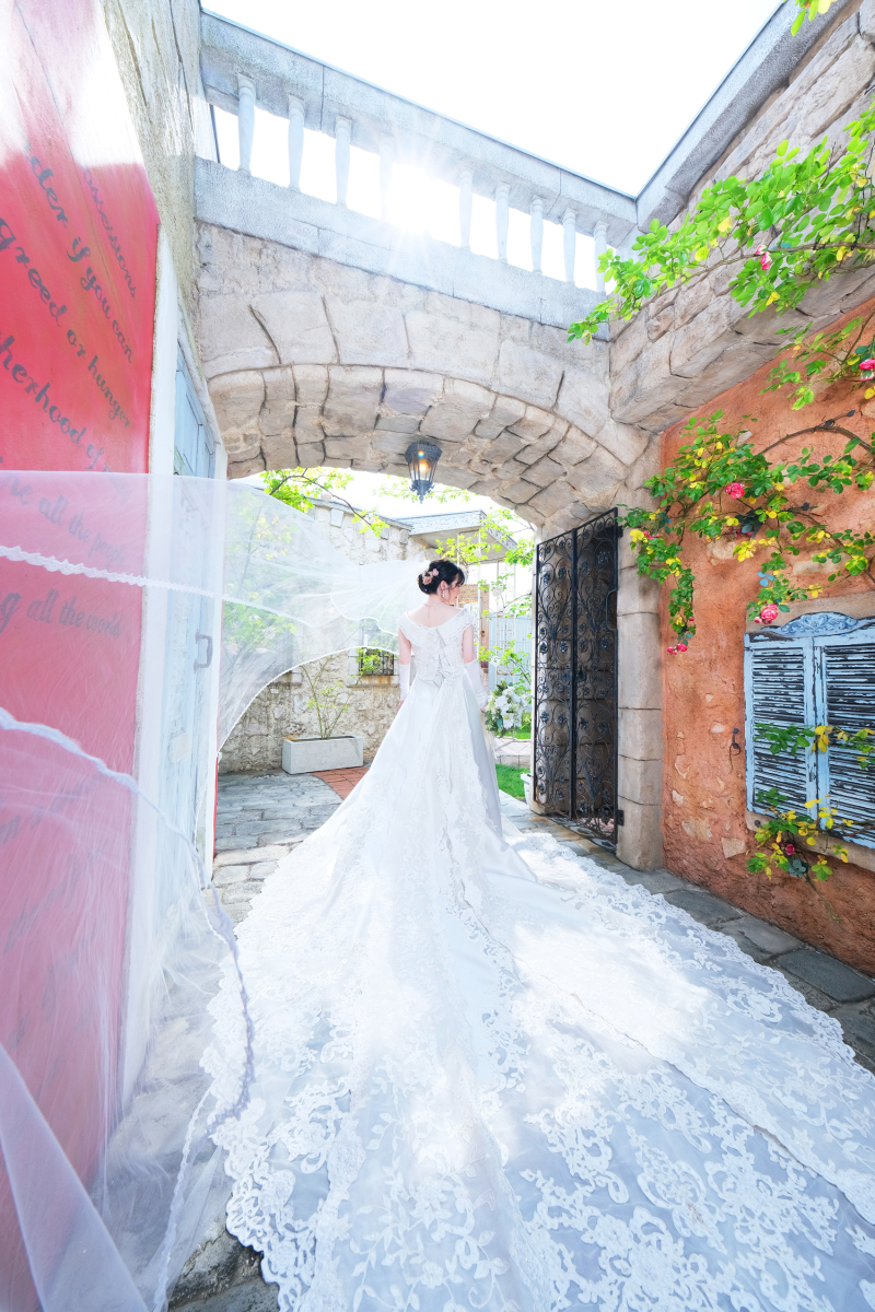 *バックショット&ふわりベール*