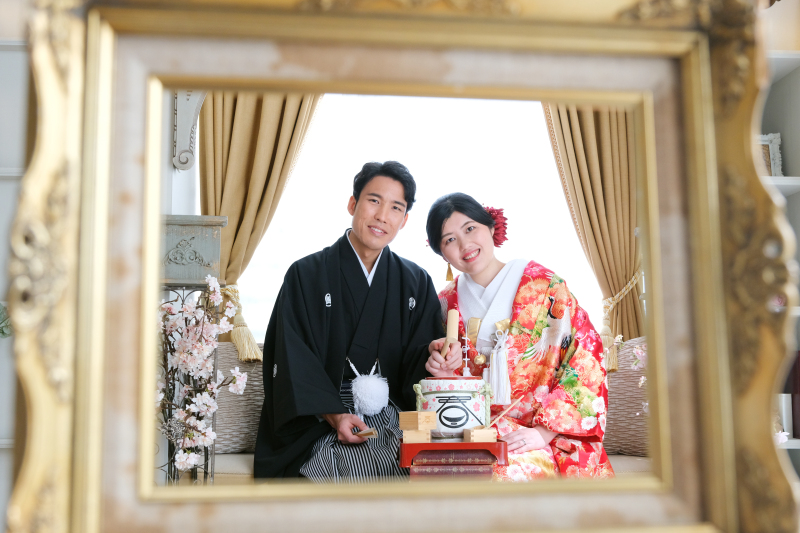 フレームに入る二人