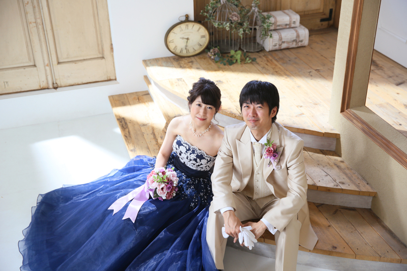 階段を利用した俯瞰シーン