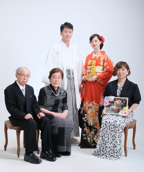 ＊和装での家族集合＊