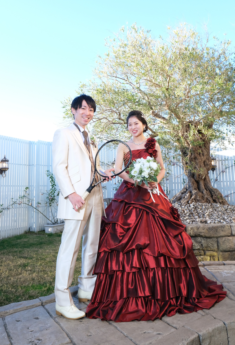 趣味のテニス　ラケットとともに