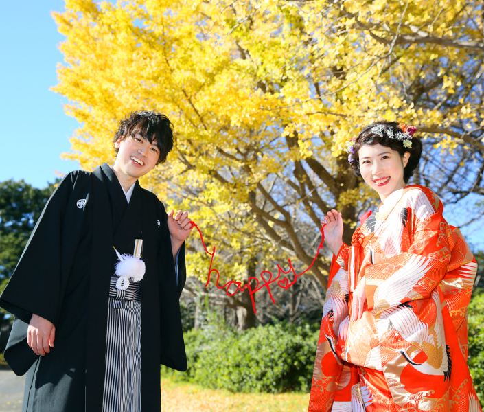 手作りのhappy & 銀杏の紅葉♡