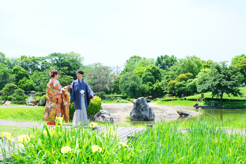 ＊花田苑の日本庭園景観＊