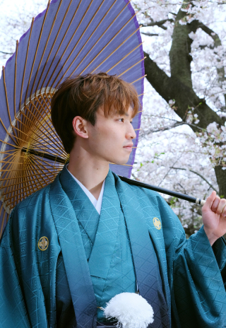 紋付袴の着付け