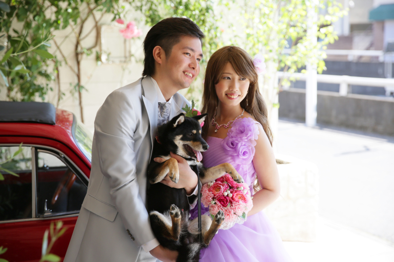 フォトスタジオラヴュー本店_ペットと一緒に撮影できる