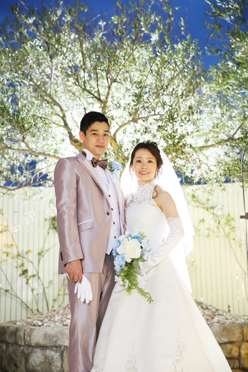 *ガーデンでのライトアップもきれい*