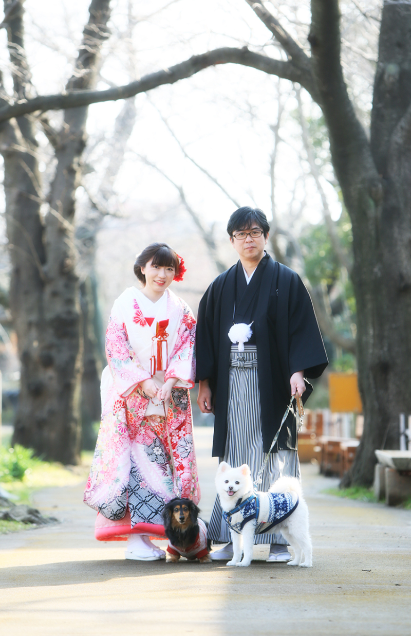 *ロケーション撮影では一緒にお散歩を*