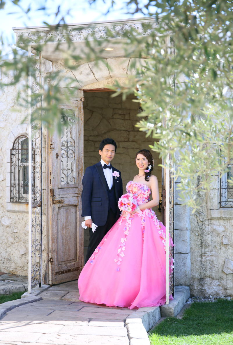 フォトスタジオラヴュー本店_ガーデンで撮影できる