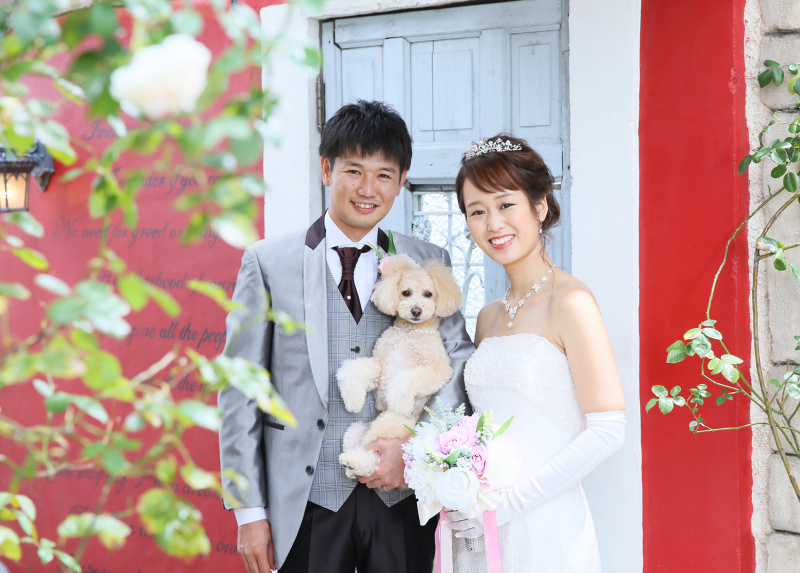 フォトスタジオラヴュー本店_ガーデンで撮影できる