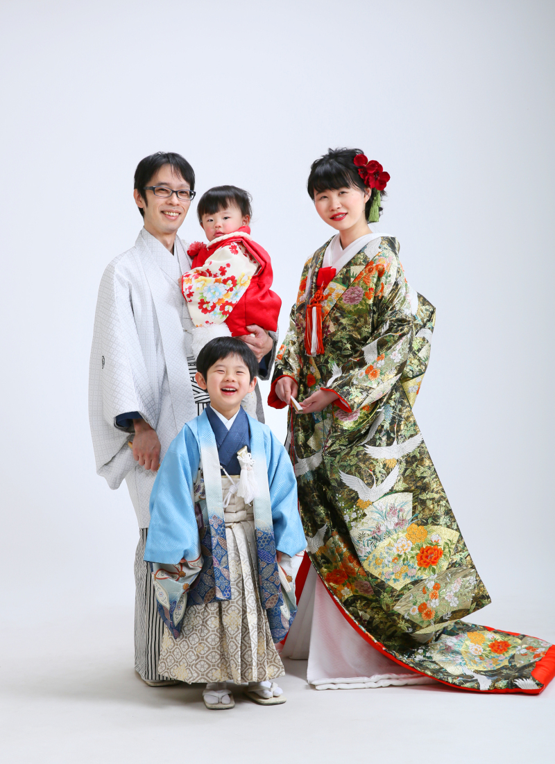 お子さまと一緒に和装プラン(6切プリント1枚付）