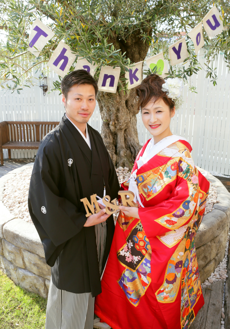 和装×スタジオコース(紋付袴&打掛に6切プリント1枚付)