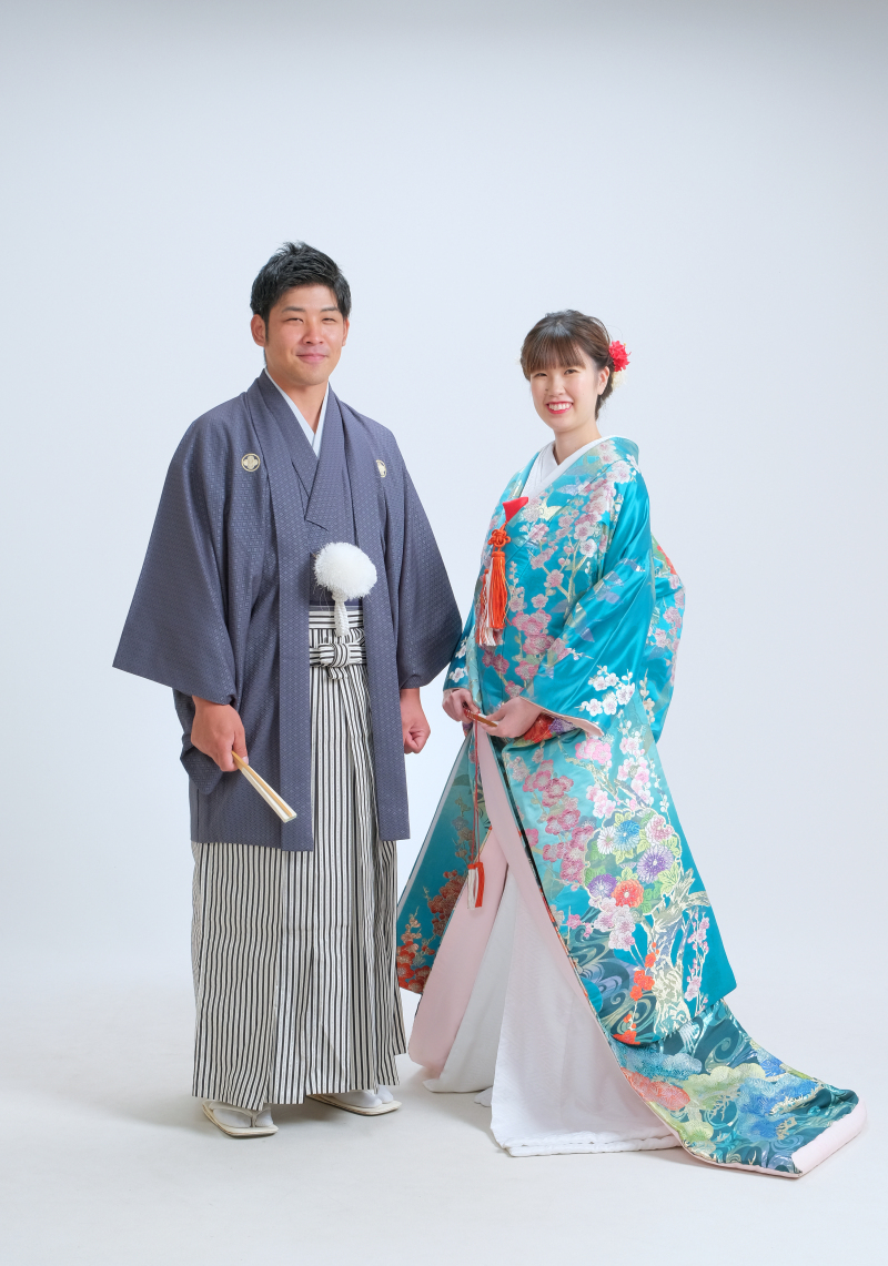 和装×スタジオコース(紋付袴&打掛に6切プリント1枚付)