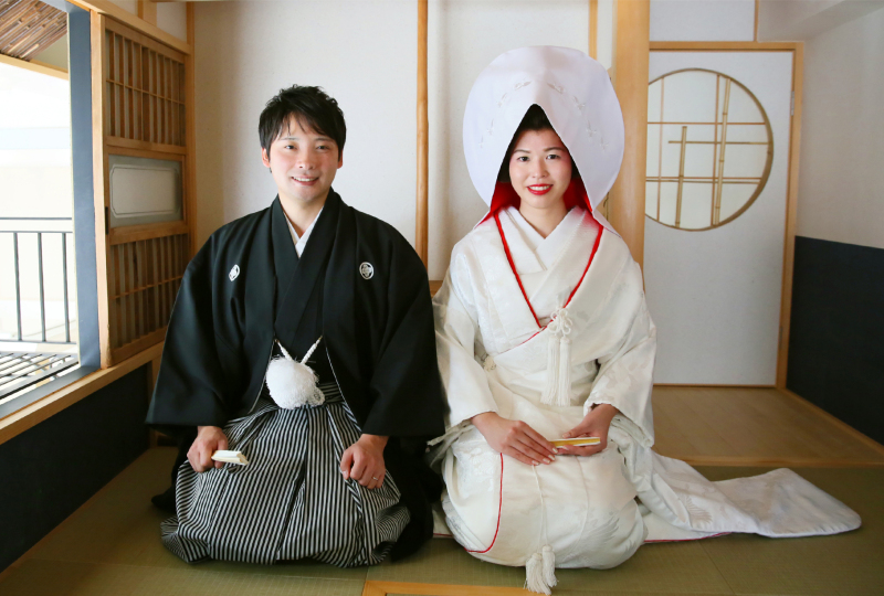 和装×スタジオコース(紋付袴&打掛に6切プリント1枚付)