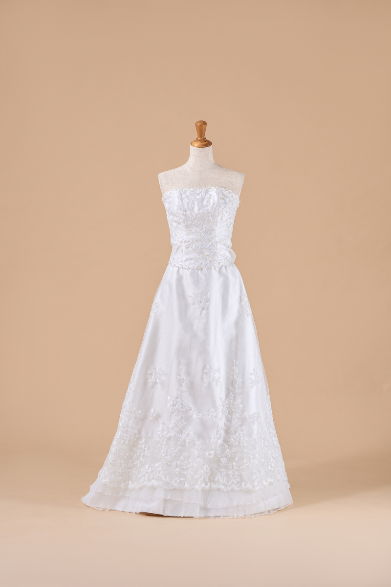 【BF-27】シンプルながらバックリボンが可愛いドレス❀