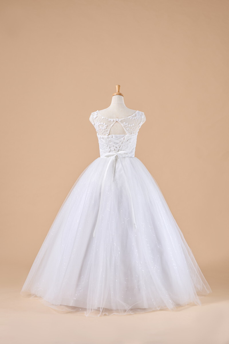 【BF-17】キャップスリーブの女性らしいドレス♪