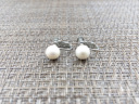 シンプルパールのイヤリング