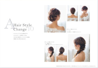 新婦イメージチェンジ⑩シニヨン→サイド編みおろし