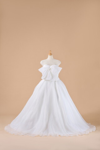 【BF-23】フロントの大きなリボンがかわいいドレスです❀