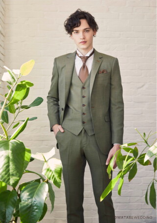 人気❀【FELIZ】ナチュラルなオリーブカラーのタキシード♪