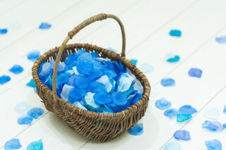 フラワーシャワー　ブルー