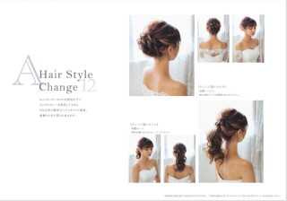 新婦イメージチェンジ⑫中間シニヨン→中間ポニー