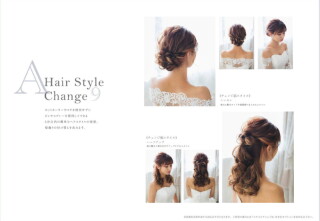 新婦イメージチェンジ⑨シニヨン→ハーフアップ