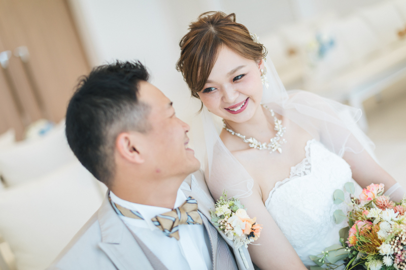 リラックスした表情に