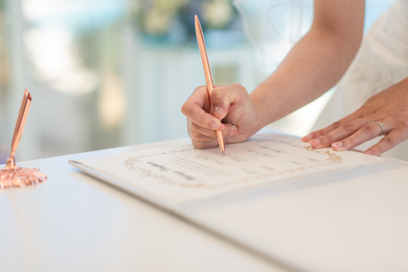 証明書へのサイン