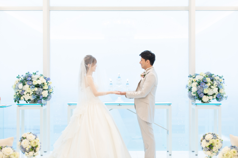 恵の雨が降り注ぐなか・・・♡