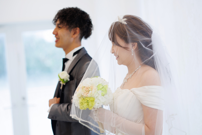 入場前のお二人