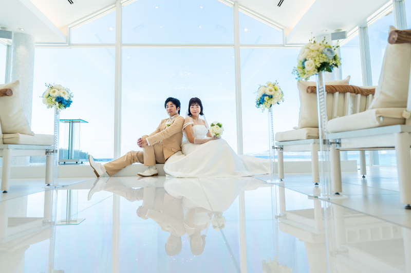 祭壇座りショット