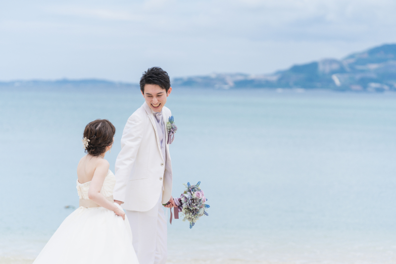 数秒でビーチ撮影場所に移動