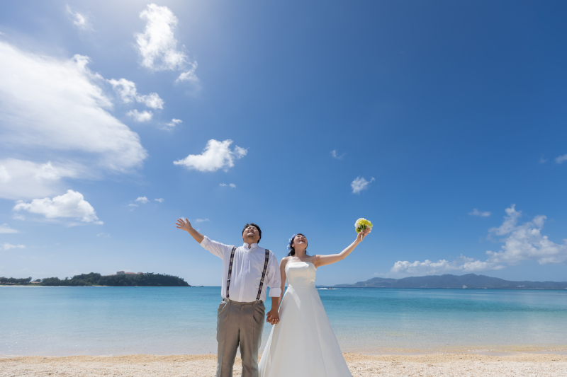 青い海と青い空