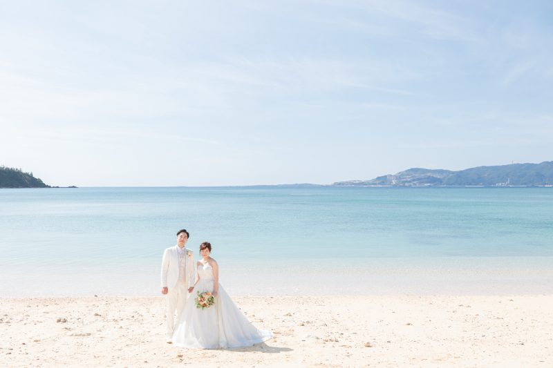 優しいブルーがお似合いのおふたり