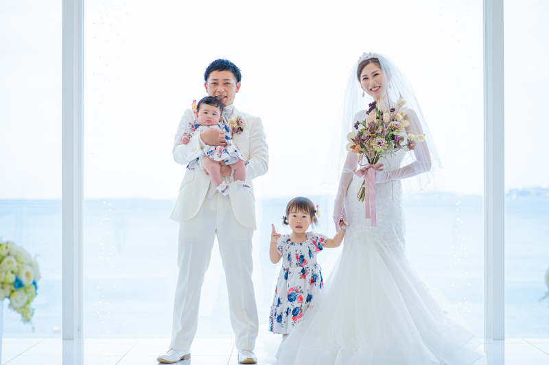 チャペルで集合写真