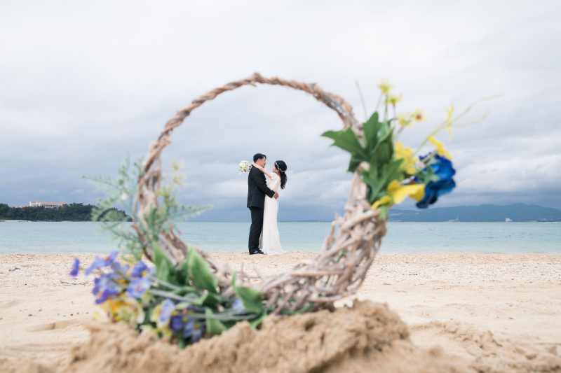 フラワーリースで