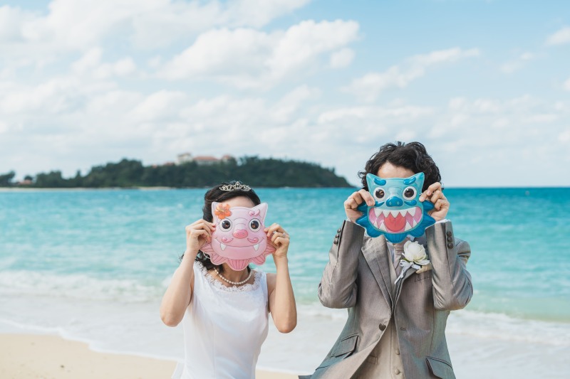 シーサーのおめん