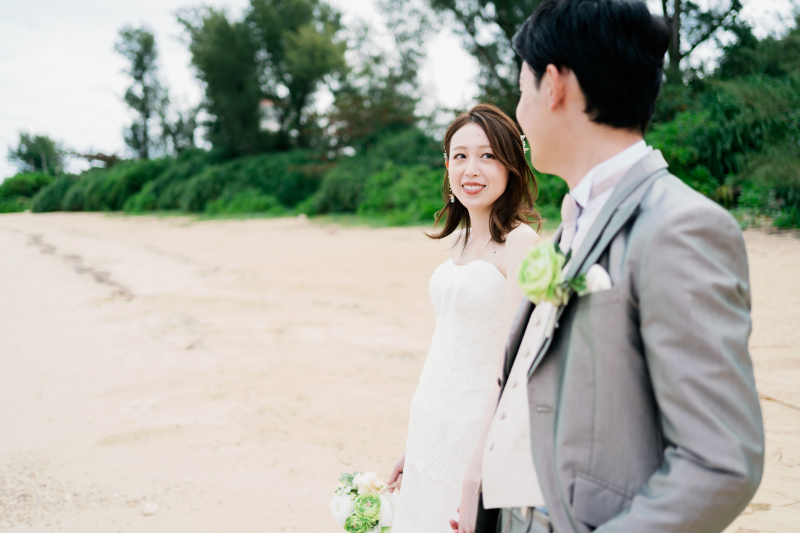 静かなビーチで