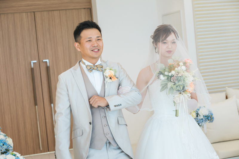 2人で歩くバージンロード