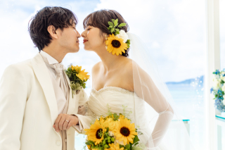 ひまわりに負けない笑顔！