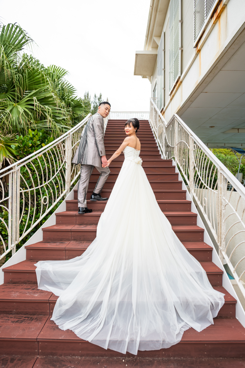 お城に戻る王子様とお姫様♡