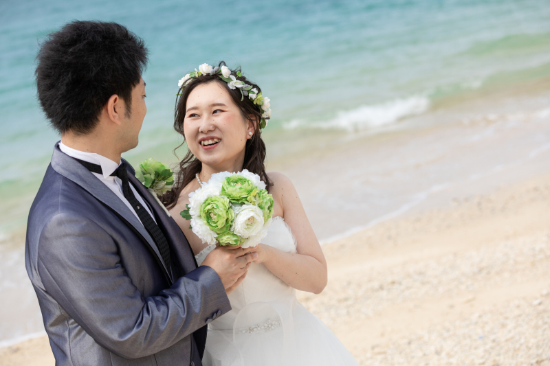 お似合いのウェディングドレス♡