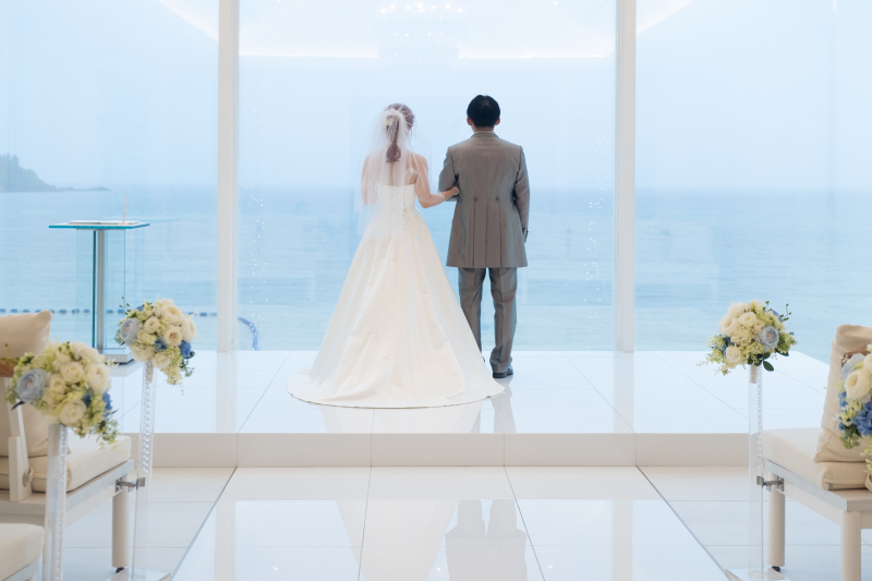 初めはおふたりのバックショットから